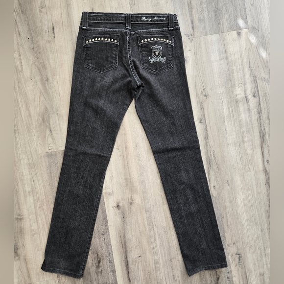 Flying Monkey Black Denim Jeans Size 9 - Picture 4 of 13